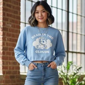Tokidoki Blue Unicorn Graphic Sweatshirt